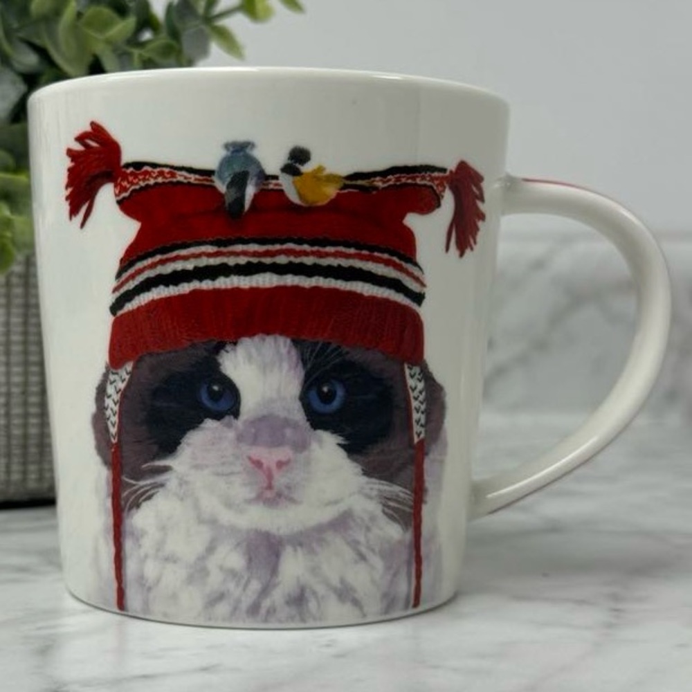 PAPERPRODUCTS Design Two Can Art Winter/Holiday Cat Mug